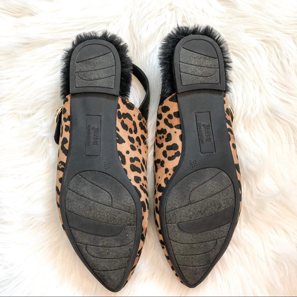 Leopard faux fur flats - Picture 4 of 5